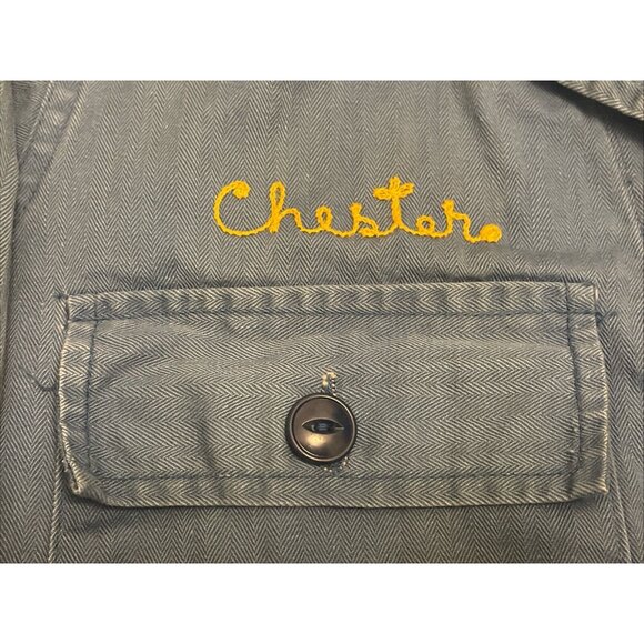 Vintage 50s Size 44 Voisinet Adelmans Chain Sitch Sanforized Union Chore Jacket - Picture 6 of 13